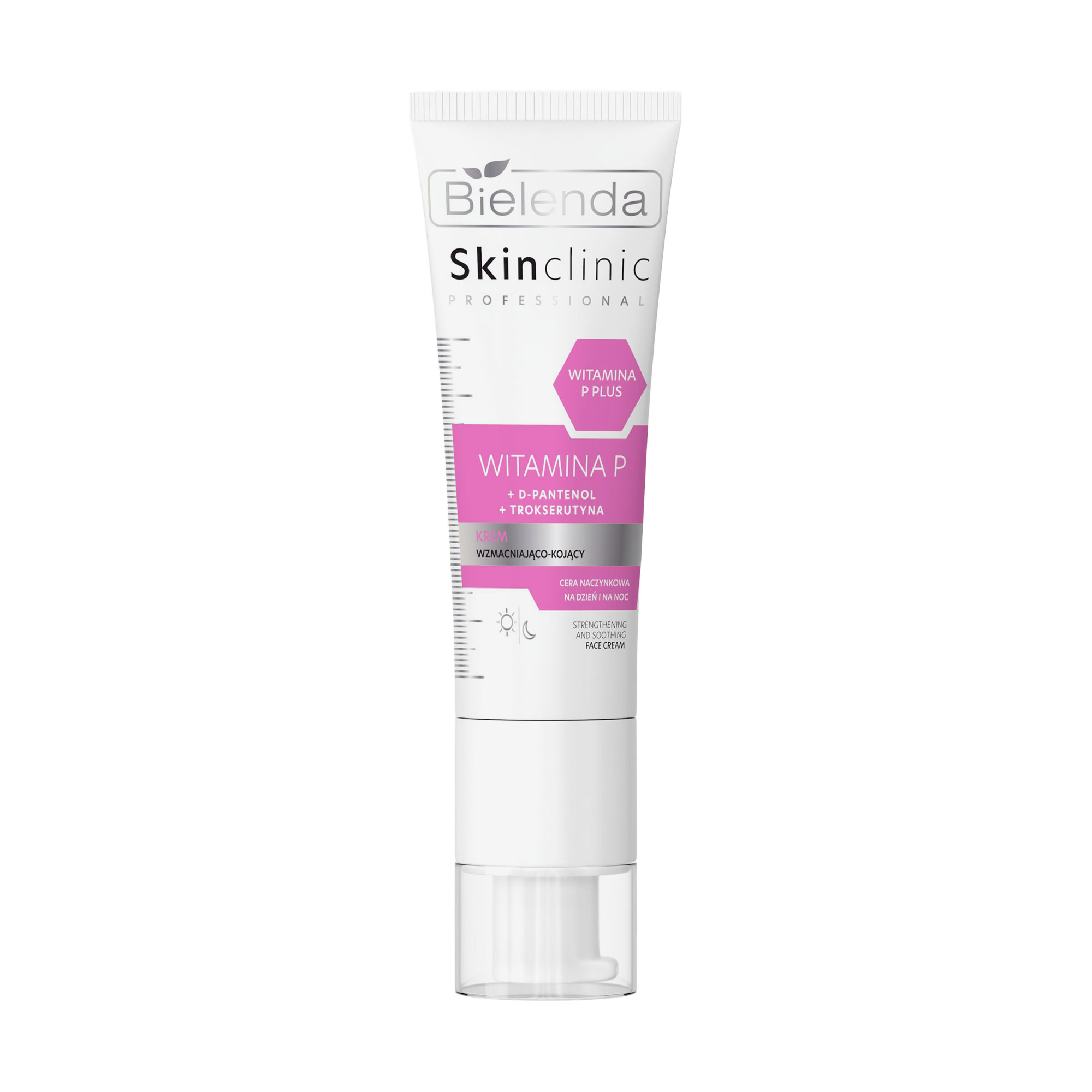 Зміцнювальний заспокійливий крем для обличчя Bielenda Skin Clinic Professional Vitamin P Cream, 40 мл